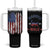 Kamala Harris Tim Walz 2024 Election Tumbler With Handle Cat Ladies Vote for Kamala President American Flag TB10 One Size: 40 oz Black Print Your Wear