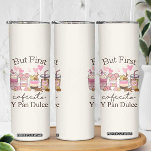 Cafecito & Chisme Skinny Tumbler Concha Pun Gift Mexican Themed Gifts in Spanish TB10 Print Your Wear