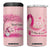 Breast Cancer Awareness 4 in 1 Can Cooler Tumbler In October We Wear Pink Cute Gnome TB10 One Size: 16 oz Pink Print Your Wear