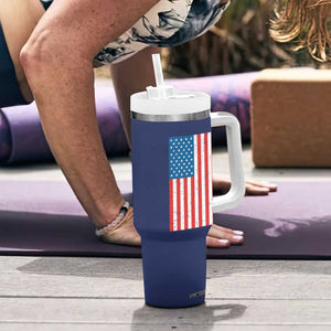 Harris Walz 2024 For The People Tumbler With Handle Vote Blue Vice President VP American Flag TB10 Print Your Wear