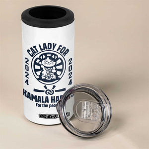 Childless Cat Lady Kamala 4 in 1 Can Cooler Tumbler Harris For The People President 2024 Feminist Womens Power TB10 Print Your Wear