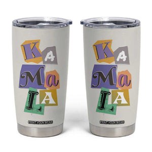 Funny Kamala Harris 2024 Tumbler Cup 47 th President USA America 2024 Election TB10 Cream Print Your Wear