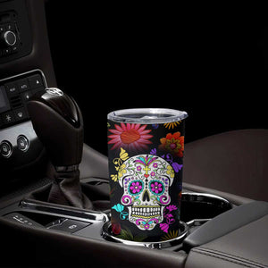 Personalized Gift Tumbler Cup Custom Name Sugar Skull Mexican Art Birthday Christmas Gifts for Her TB10 Print Your Wear