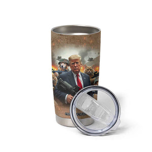 Make Pets Safe Again Trump 2024 Save Our Pets Tumbler Cup American Flag TB10 Print Your Wear