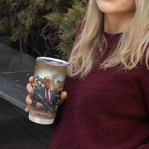 Make Pets Safe Again Trump 2024 Save Our Pets Tumbler Cup American Flag TB10 Print Your Wear