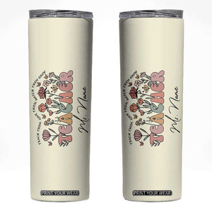 Personalized Teacher Appreciation Gifts Skinny Tumbler Custome Name Back to School Thank You Christmas Gift Bulk TB10 Cream Print Your Wear