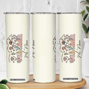 Personalized Teacher Appreciation Gifts Skinny Tumbler Custome Name Back to School Thank You Christmas Gift Bulk TB10 Print Your Wear