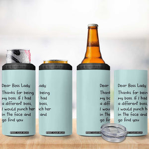 Funny Boss Gifts for Women 4 in 1 Can Cooler Tumbler Bosses Day Funny Boss Lady Gift Ideas TB10 Print Your Wear