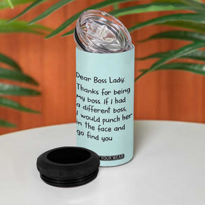 Funny Boss Gifts for Women 4 in 1 Can Cooler Tumbler Bosses Day Funny Boss Lady Gift Ideas TB10 Print Your Wear