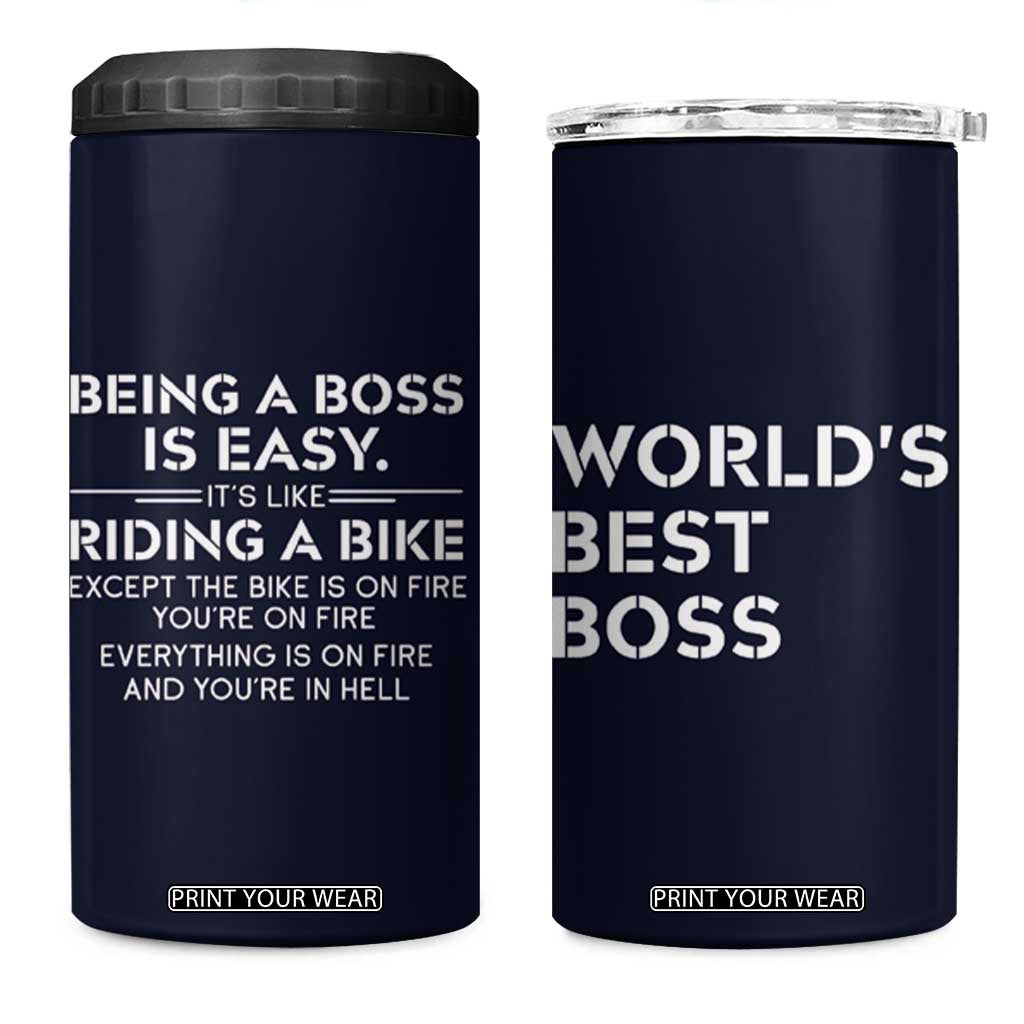 Funny Boss Gifts 4 in 1 Can Cooler Tumbler Birthday Christmas Gift from Employees TB10 One Size: 16 oz Navy Print Your Wear