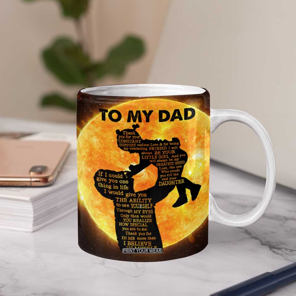 Dad Gifts From Daughter Coffee Mug Fathers Day Girl Dad TB10 Print Your Wear
