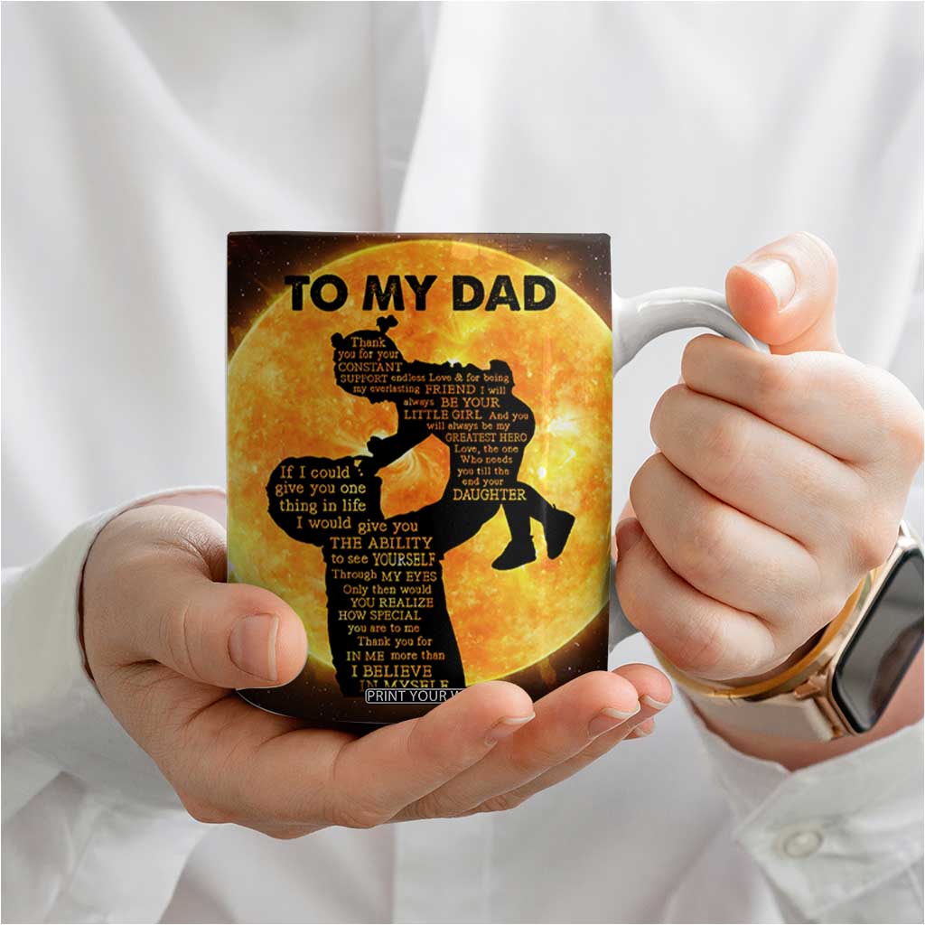 Dad Gifts From Daughter Coffee Mug Fathers Day Girl Dad TB10 Print Your Wear