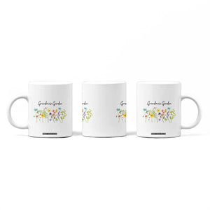 Grandmas Garden Coffee Mug Flower Mothers Day Gift TB10 Print Your Wear