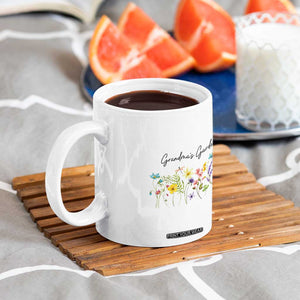 Grandmas Garden Coffee Mug Flower Mothers Day Gift TB10 Print Your Wear