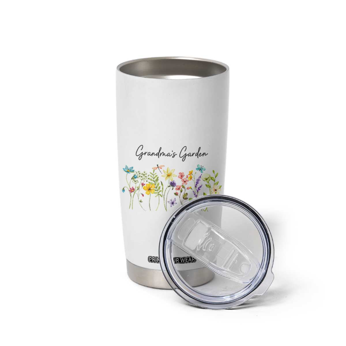 Grandmas Garden Tumbler Cup Flower Mothers Day Gift TB10 Print Your Wear