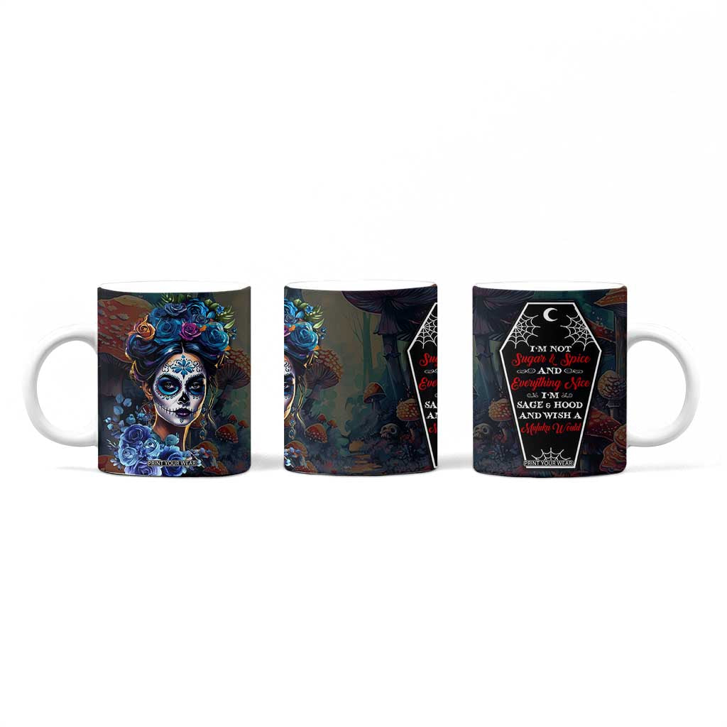 Sugar Skull Coffee Mug Sugar And Spice Gift For Women Girls TB10 Print Your Wear