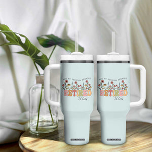 Retirement Gifts Tumbler With Handle Retired Not My Problem Anymore Cup TB10 Print Your Wear