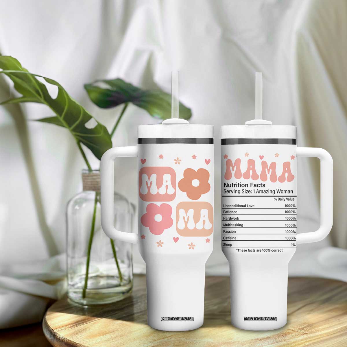 Mama Tumbler With Handle First Mothers Day Gifts For New Mom TB10 Print Your Wear