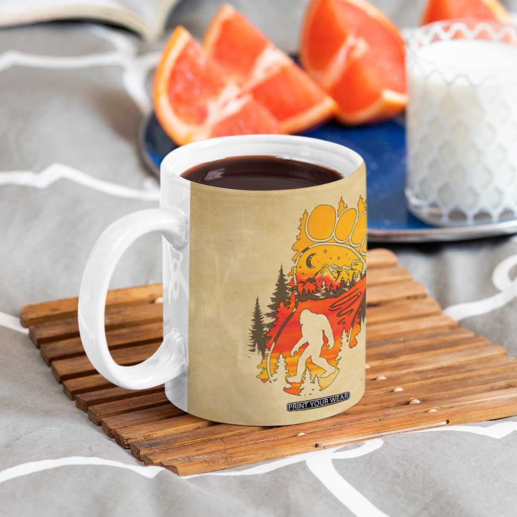 Bigfoot Coffee Mug Sasquatch Lover Campfire Outdoor Camping Nature Gift TB10 Print Your Wear