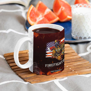 Firefighter Gifts For Men Coffee Mug First In Last Out American Flag TB10 Print Your Wear