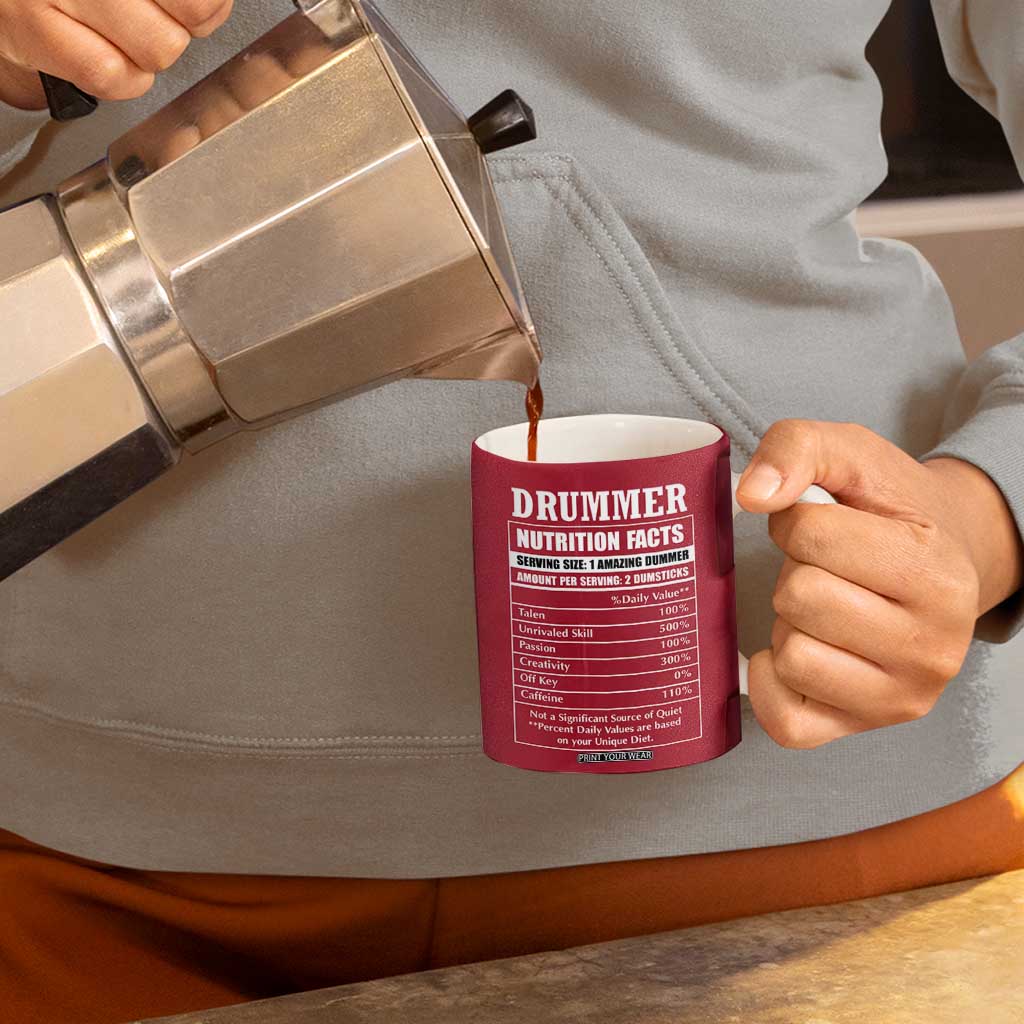 Skeleton Drummer Coffee Mug Thats What I Do I Play Drums Gifts For Drummers Percussionists TB10 Print Your Wear
