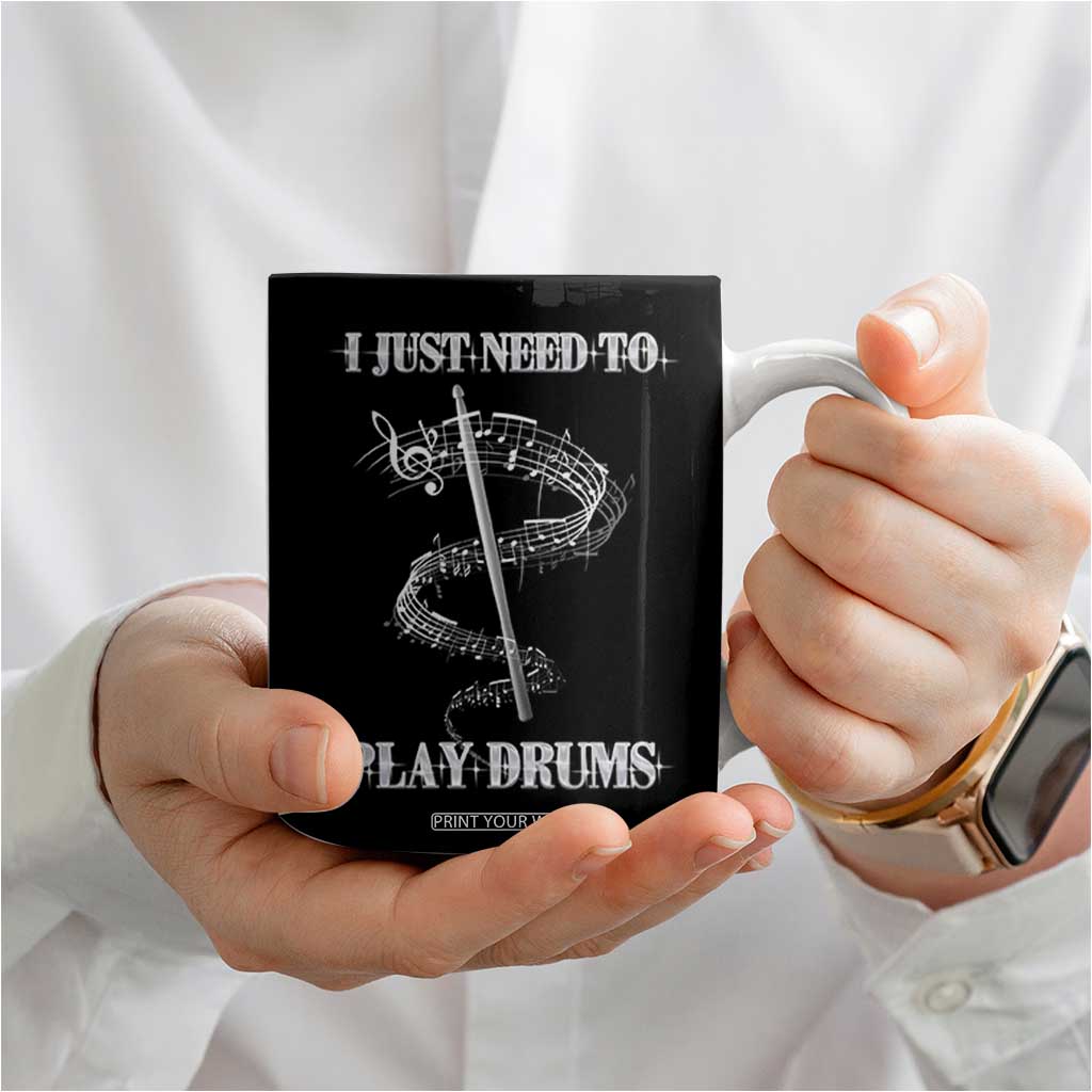 Drummer Coffee Mug Retro Rock Music Lover Gift For Drummers TB10 Print Your Wear