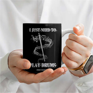 Drummer Coffee Mug Retro Rock Music Lover Gift For Drummers TB10 Print Your Wear