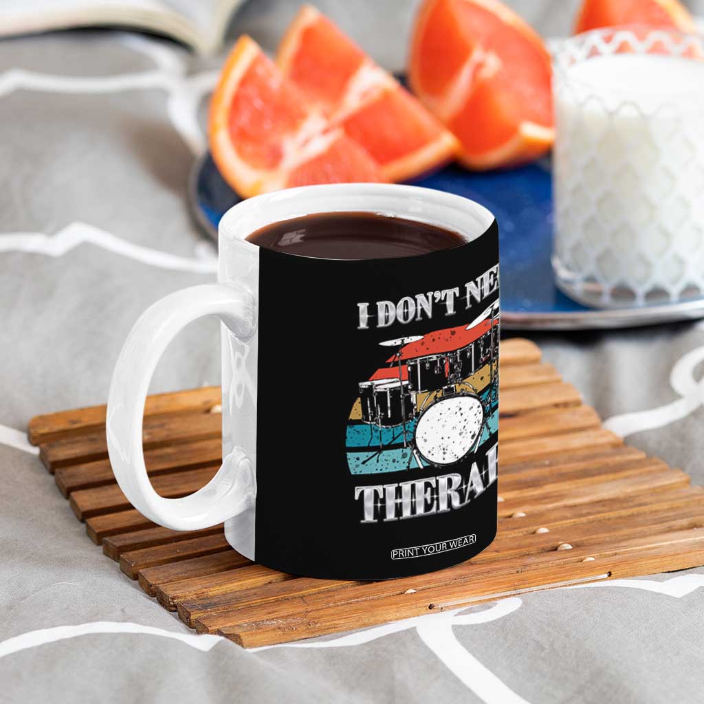 Drummer Coffee Mug Retro Rock Music Lover Gift For Drummers TB10 Print Your Wear