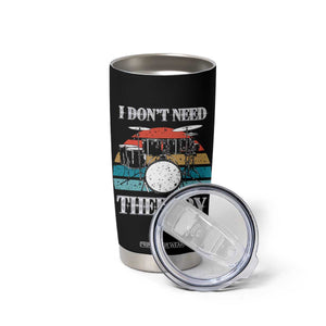 Drummer Tumbler Cup Retro Rock Music Lover Gift For Drummers TB10 Print Your Wear