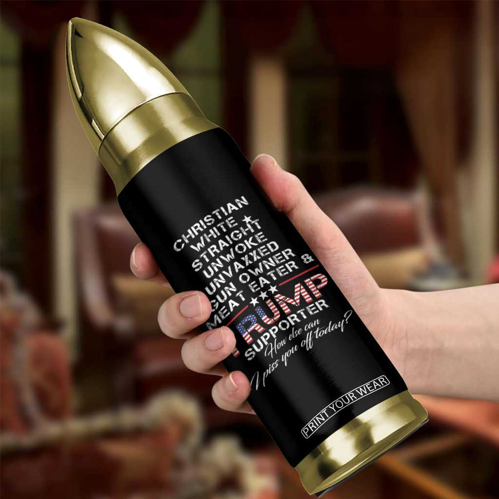 Trump Supporter Christian Bullet Tumbler White Straight Unwoke Unvaxxed TB10 Print Your Wear