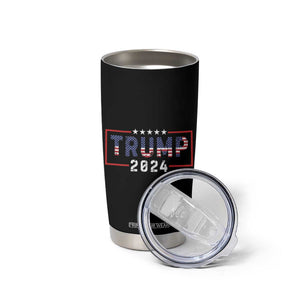 Trump 2024 Tumbler Cup 45 47 American Election Republican Conservative US Flag TB10 Print Your Wear