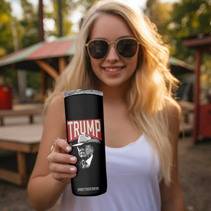 Trump Cowboy Western Skinny Tumbler 2024 Election TB10 Print Your Wear