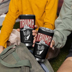 Trump Cowboy Western Tumbler Cup 2024 Election TB10 Print Your Wear