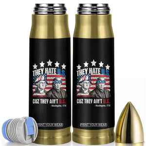 Trump Washington Bullet Tumbler They Hate U.S Cuz They Ain't US American Flag TB10 Black Print Your Wear