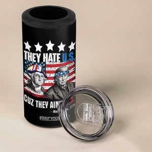 Trump Washington 4 in 1 Can Cooler Tumbler They Hate U.S Cuz They Ain't US American Flag TB10 Print Your Wear