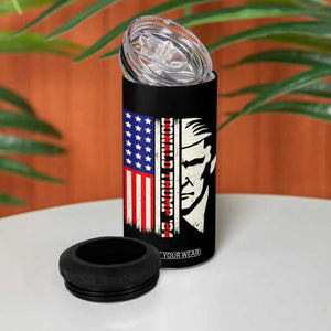 Pro Republican Vote Trump 2024 4 in 1 Can Cooler Tumbler USA American Flag TB10 Print Your Wear