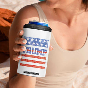 Trump 4 in 1 Can Cooler Tumbler 45 47 2024 American Election Republican Conservative US Flag TB10 Print Your Wear