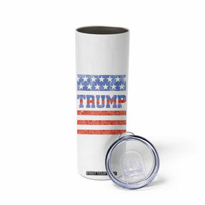 Trump Skinny Tumbler 45 47 2024 American Election Republican Conservative US Flag TB10 Print Your Wear