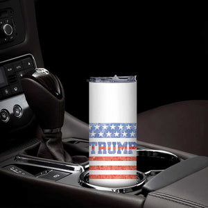 Trump Skinny Tumbler 45 47 2024 American Election Republican Conservative US Flag TB10 Print Your Wear