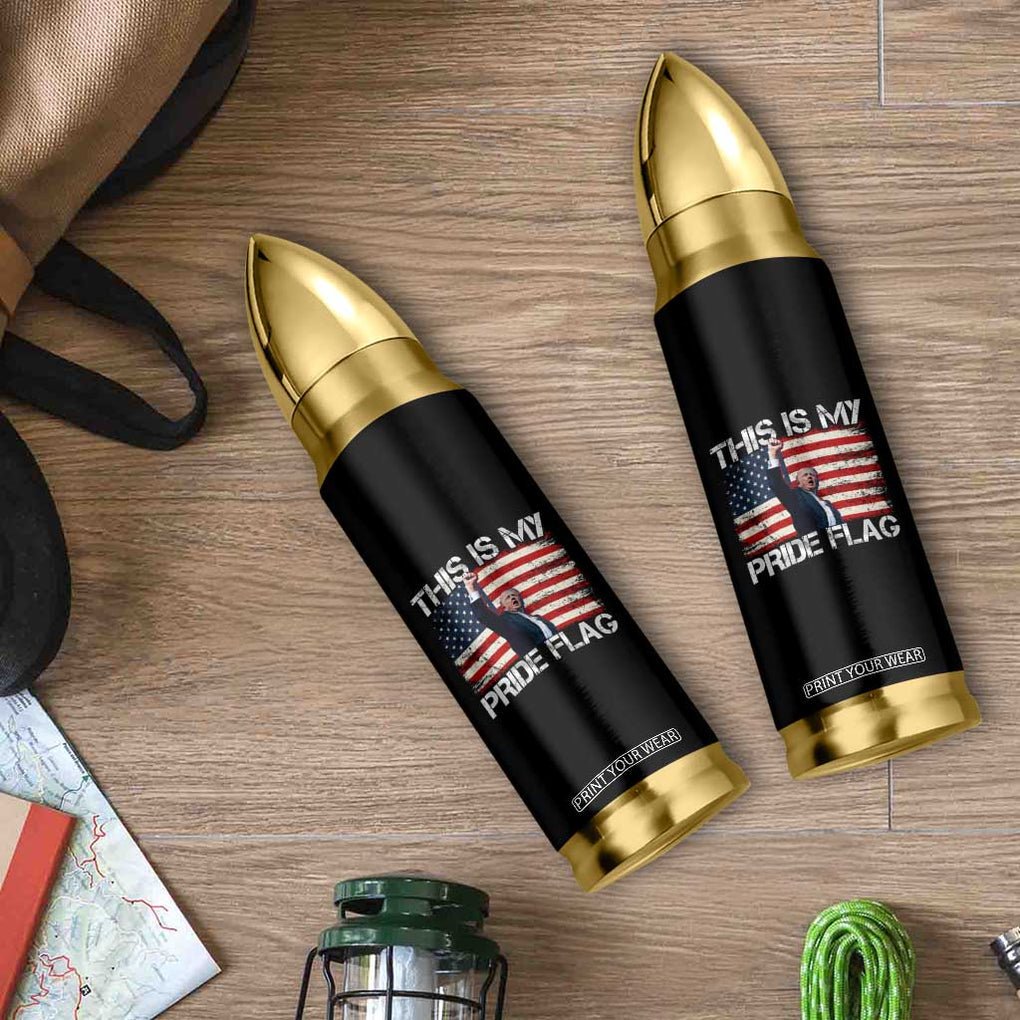 Trump 2024 Bullet Tumbler This Is My Pride Flag US TB10 Print Your Wear