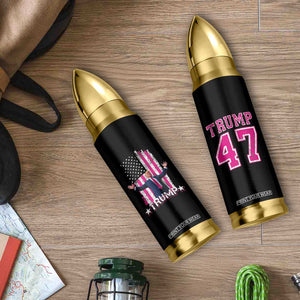 Trump 2024 Election Bullet Tumbler 2024 Trump Pink 45-47 American Flag TB10 Print Your Wear