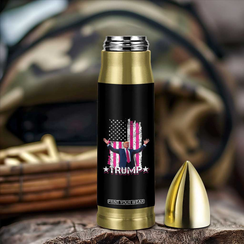 Trump 2024 Election Bullet Tumbler 2024 Trump Pink 45-47 American Flag TB10 Print Your Wear