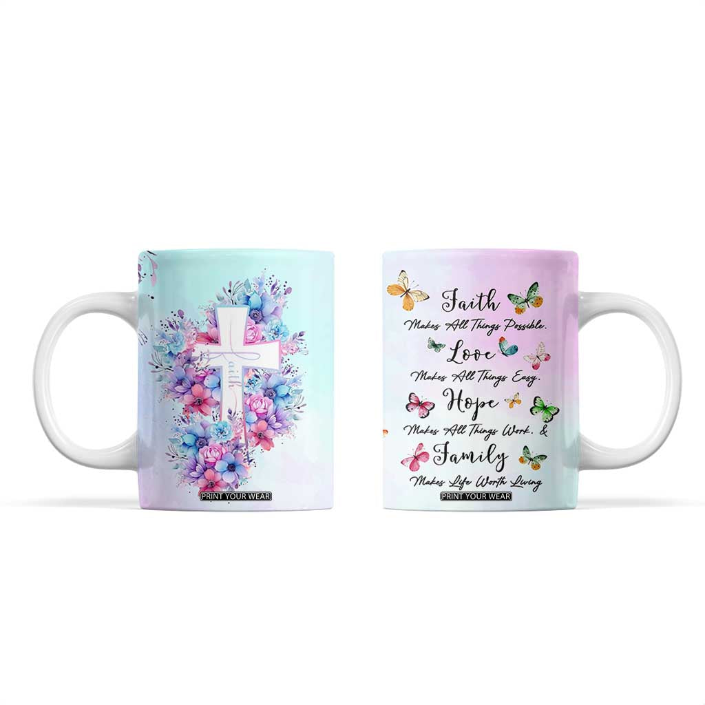 Christian Gifts For Women Coffee Mug Faith Mothers Day Bible Verse Encouragement Gifts Flower Coffee Cup TB10 Ombre Print Your Wear