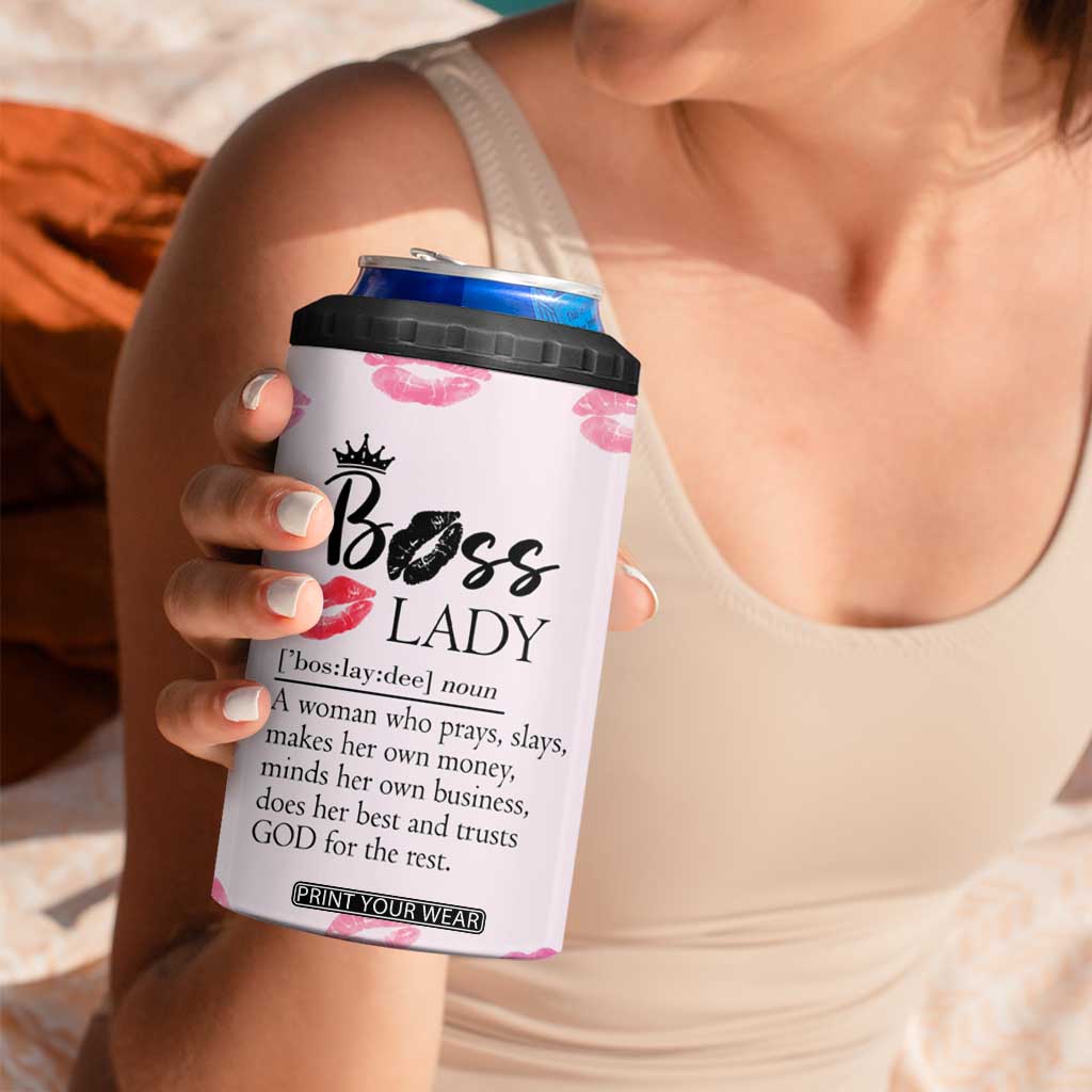 Boss Gifts for Women 4 in 1 Can Cooler Tumbler She Motivates Inspires Empowers Christmas Birthday Gift TB10 Print Your Wear