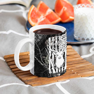 Funny Hunting Coffee Mug Camo Deer American Flag I Like Big Bucks I Cannot Lie TB10 Print Your Wear