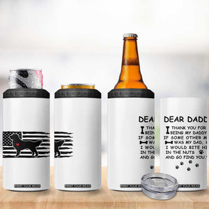 Dog Dad 4 in 1 Can Cooler Tumbler Birthday Christmas Golden Retriever Owner Gifts American Flag TB10 Print Your Wear