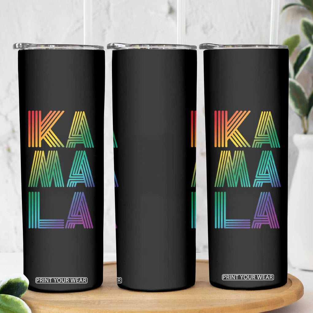 Kamala 2024 Skinny Tumbler LGBTQ Gay Pride Lesbian Support Madam President Fans Of Harris Gift TB10 Print Your Wear