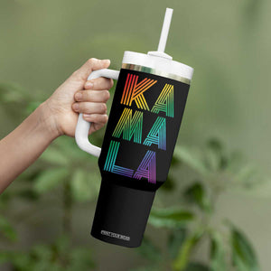 Kamala 2024 Tumbler With Handle LGBTQ Gay Pride Lesbian Support Madam President Fans Of Harris Gift TB10 Print Your Wear