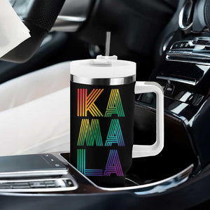 Kamala 2024 Tumbler With Handle LGBTQ Gay Pride Lesbian Support Madam President Fans Of Harris Gift TB10 Print Your Wear