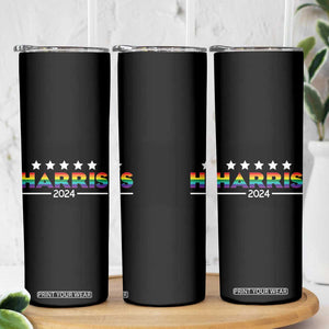 Kamala Madam President Skinny Tumbler Harris 2024 LGBT Flag Gay Pride Month Transgender Rainbow Lesbian TB10 Print Your Wear